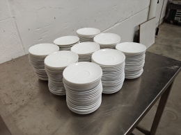 120 coffee saucers Arcoroc  